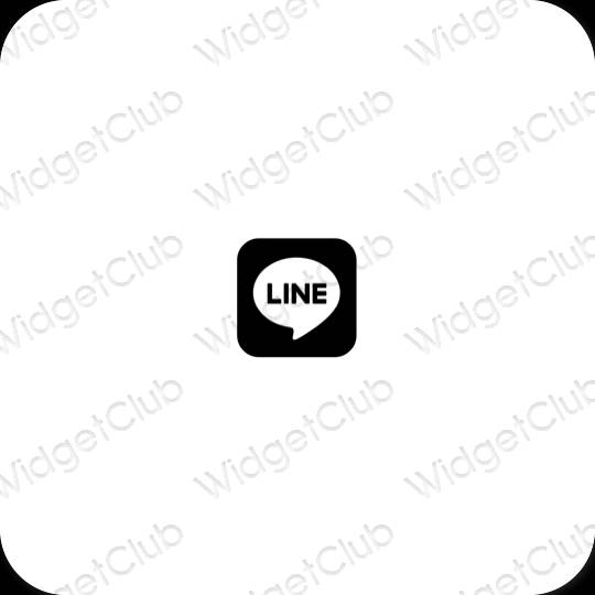 Esthetische LINE app-pictogrammen