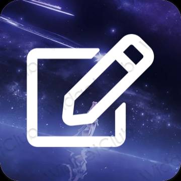 Esthetische Notes app-pictogrammen