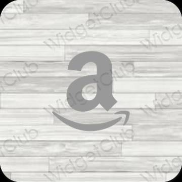 Estético gris Amazon iconos de aplicaciones