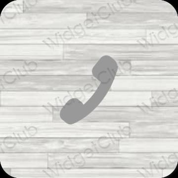 Stijlvol grijs Phone app-pictogrammen