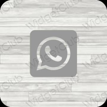 Esthetische WhatsApp app-pictogrammen