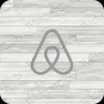 Stijlvol grijs Airbnb app-pictogrammen