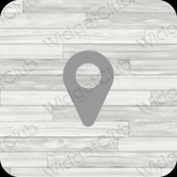 Estética Google Map iconos de aplicaciones
