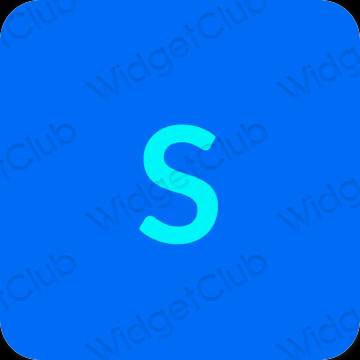 Estético azul SHEIN ícones de aplicativos