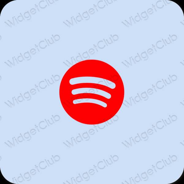 Estetsko vijolična Spotify ikone aplikacij