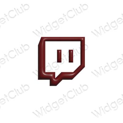 Estetske Twitch ikone aplikacij