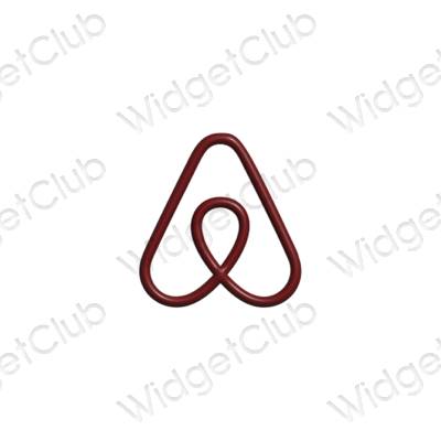 Pictograme pentru aplicații Airbnb estetice