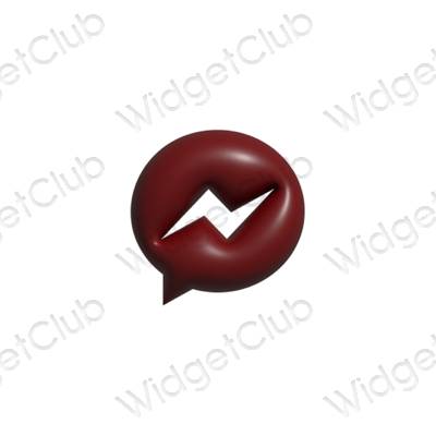 Estética Messenger iconos de aplicaciones