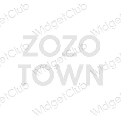 Estetik ZOZOTOWN uygulama simgeleri