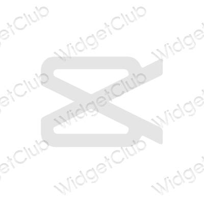 Aesthetic CapCut app icons