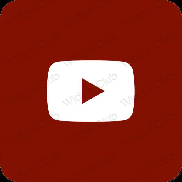 Esteettiset Youtube sovelluskuvakkeet