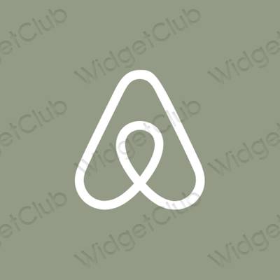 Estetinės Airbnb programų piktogramos