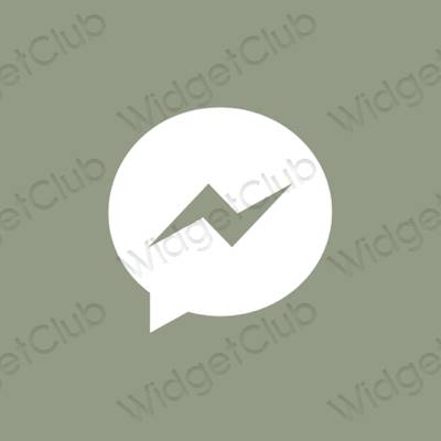 Esthetische Messenger app-pictogrammen