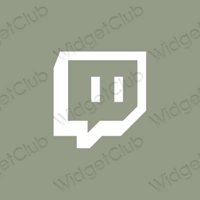 Estetik Twitch uygulama simgeleri