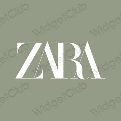 Estética ZARA ícones de aplicativos