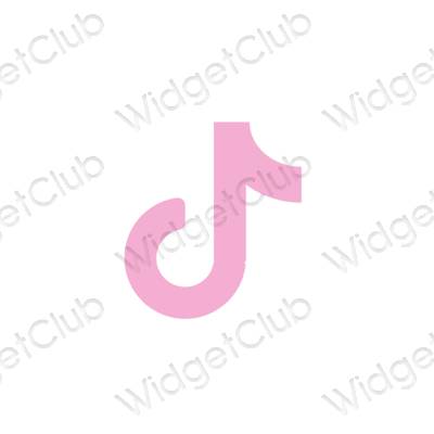 Estetyczne TikTok ikony aplikacji