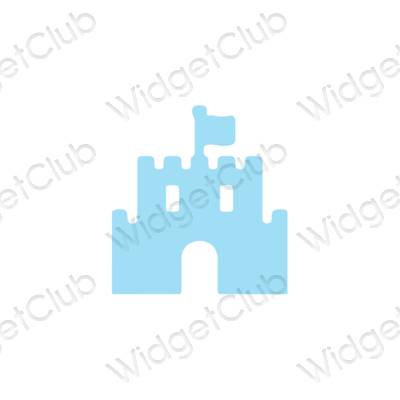 Pictograme pentru aplicații Disney estetice