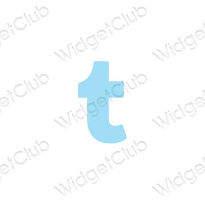 Icônes d'application Tumblr esthétiques