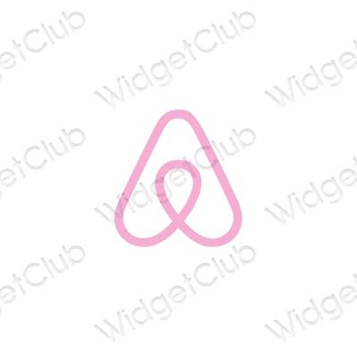 Pictograme pentru aplicații Airbnb estetice