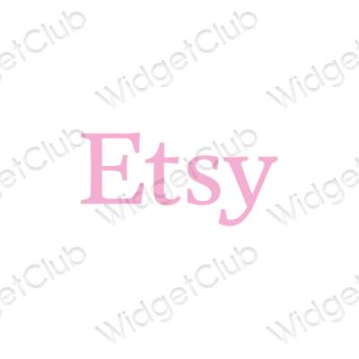 Estética Etsy ícones de aplicativos
