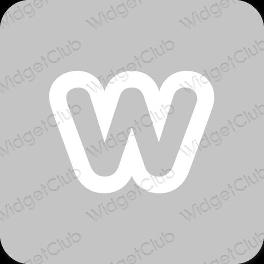 Естетски сива Weebly иконе апликација