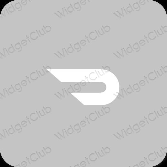 Ästhetisch grau Doordash App-Symbole