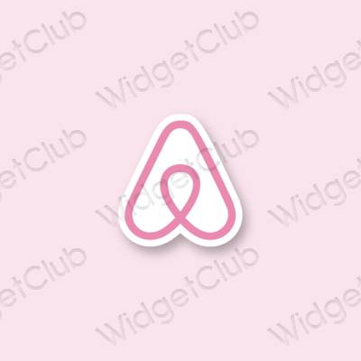 Pictograme pentru aplicații Airbnb estetice