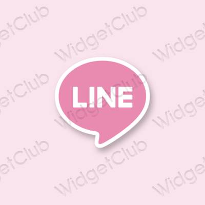 Естетични LINE икони на приложения