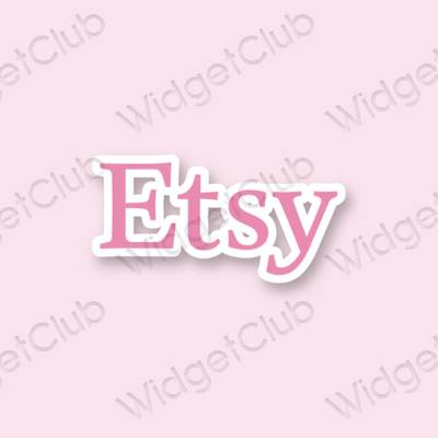 Esthetische Etsy app-pictogrammen