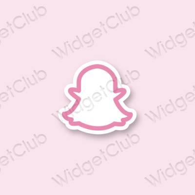 Ästhetische snapchat App-Symbole