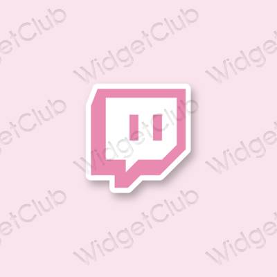 Estetik Twitch uygulama simgeleri