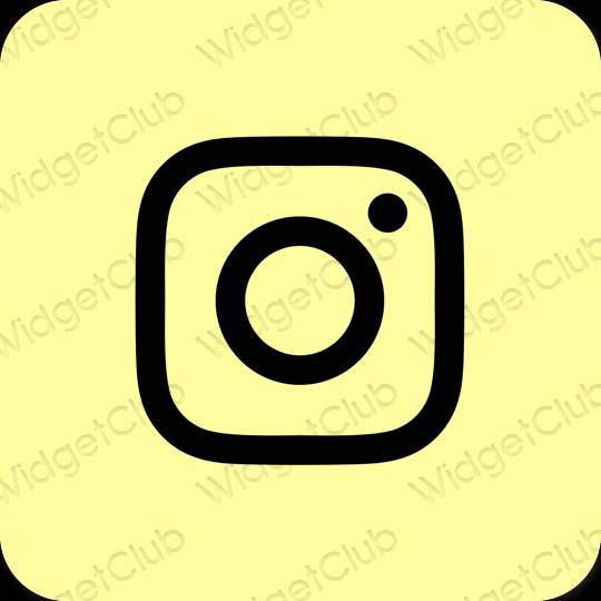 Estetické ikony aplikácií Instagram
