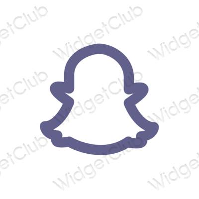 نمادهای برنامه زیباشناسی snapchat