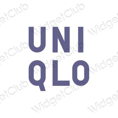 ესთეტიკური UNIQLO აპლიკაციის ხატები