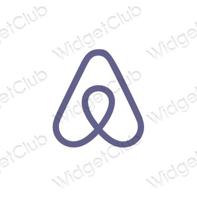 Esthetische Airbnb app-pictogrammen