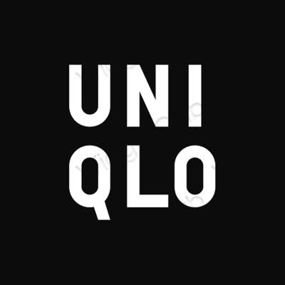 Estetyczne UNIQLO ikony aplikacji