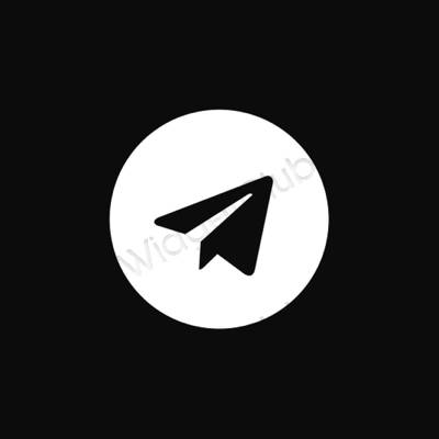 Estetické ikony aplikací Telegram