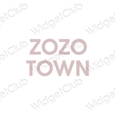 Esztétikus ZOZOTOWN alkalmazásikonok