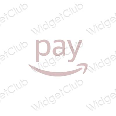 Esthetische Amazon app-pictogrammen