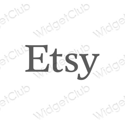 Esthetische Etsy app-pictogrammen