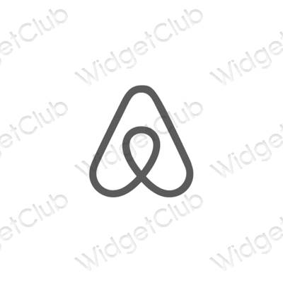 Estetinės Airbnb programų piktogramos