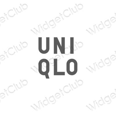 Esthetische UNIQLO app-pictogrammen