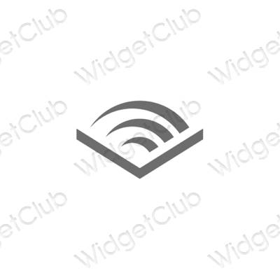 Ästhetische Audible App-Symbole