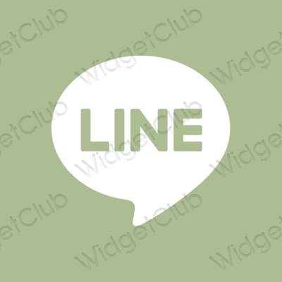 Естетске LINE иконе апликација