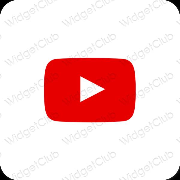 Эстетические Youtube значки приложений