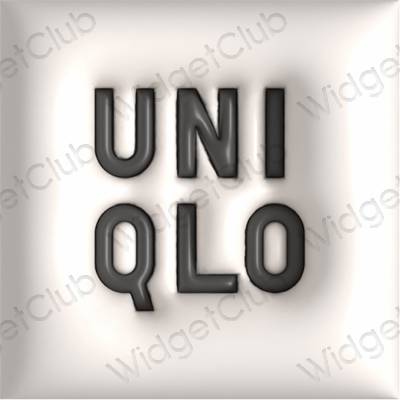 Icônes d'application UNIQLO esthétiques