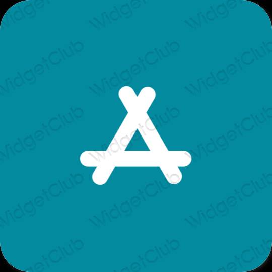 Естетичен син AppStore икони на приложения