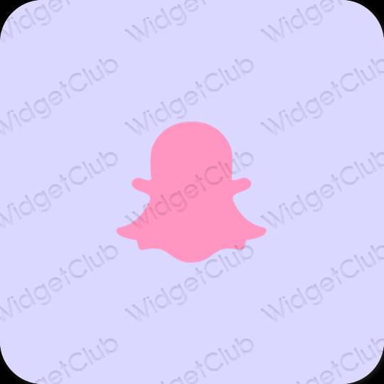 Ästhetisch Violett snapchat App-Symbole