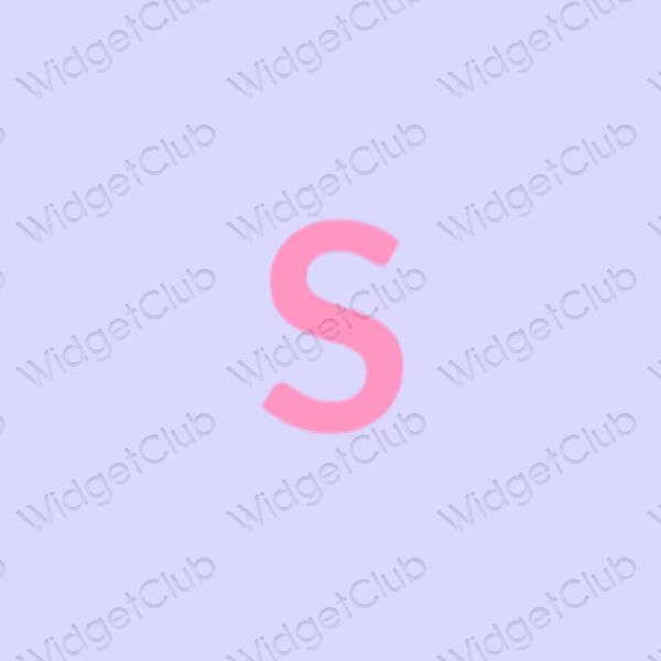 미적인 보라색 SHEIN 앱 아이콘