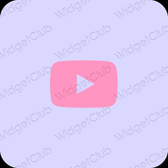 Estético azul pastel Youtube iconos de aplicaciones